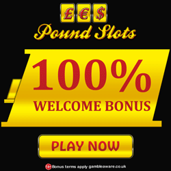Pound Slots | 100% Cash Match Welcome Bonus 