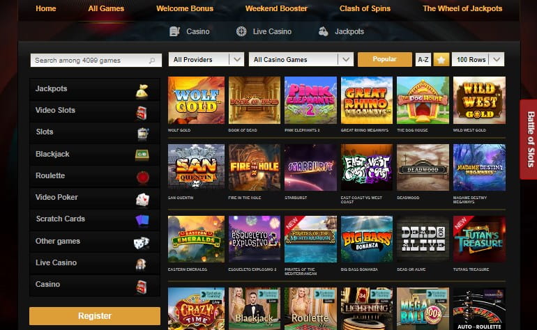 Videoslots Casino - Play Free Video Slots Online