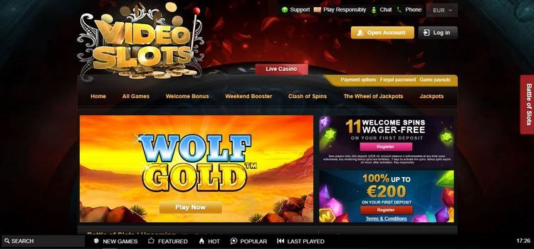 Videoslots Casino - Play Free Video Slots Online