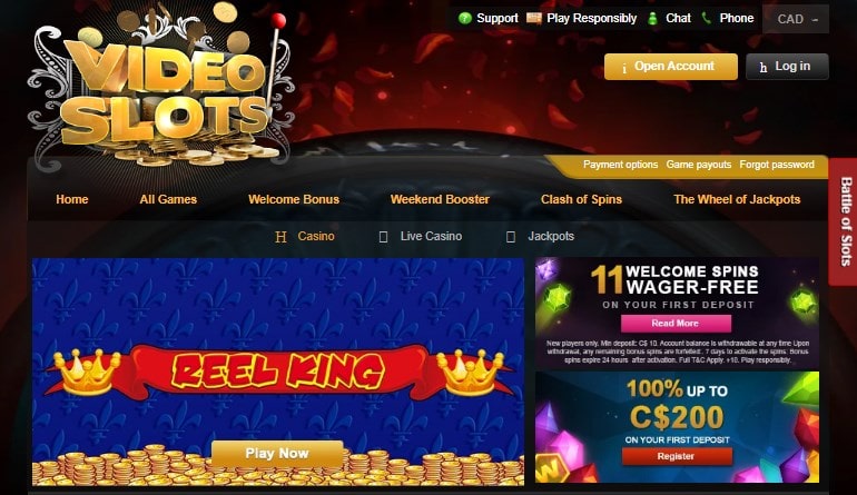 Videoslots Casino - Play Free Video Slots Online